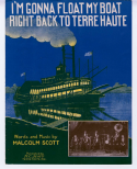 I'm Gonna Float My Boat Right Back To Terre Haute, Malcolm Scott, 1921