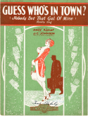Guess Who's In Town, J. C. Johnson, 1928