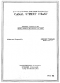 Canal Street Chant, Spencer Williams, 1937