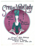 Grey And Violet Lady, Florence M. Benjamin, 1920