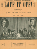 Laff It Off!, Bert Kalmar; Harry Ruby, 1924