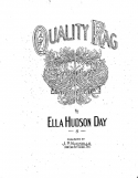 Quality Rag, Ella Hudson Day, 1909