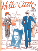 Hello Cutie, Cliff Friend, 1927