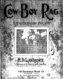 Cow-Boy Rag, H. D. Lawrance, 1904