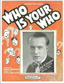Who Is Your Who, Little Jack Little, 1927