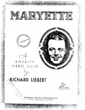 Maryette, Richard Liebert, 1934