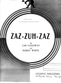 Zaz-Zuh-Zaz, Cab Calloway; Harry White, 1934