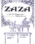 Zaza, Edward B. Claypoole, 1933