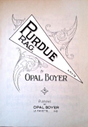 Purdue Rag, Opal Boyer, 1914