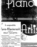 Piano Artist I, Billy Golwyn, 1933