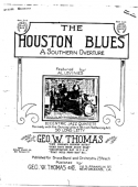 The Houston Blues, George W. Thomas, 1918