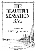 The Beautiful Sensation Rag, Lew J. Novy, 1916