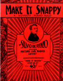 Make it Snappy, Silvio De Rienzo, 1927