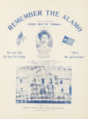 Remember The Alamo, Jessie Beattie Thomas, 1908