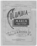 Columbia March, Willis A. Ricker, 1896