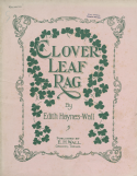 Clover Leaf Rag, Edith Haynes Wall, 1909
