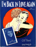 I'm Bsck In Love Again, Cliff Friend, 1927