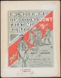 I Wonder Why Dem Coons Don't Treat Me Right, Billy Jackson, 1900