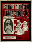 Don't You Think You'd Like To Fondle Me, Hughie Cannon, 1900