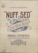 Nuff Sed, M. C. Gerberich, 1902
