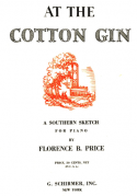 At the Cotton Gin, Florence B. Price, 1927