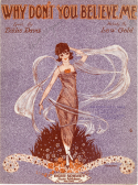 Why Don't You Believe Me version 1, Lew Gold, 1921