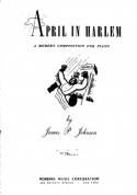 April In Harlem, James Price Johnson, 1944