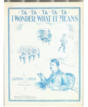 I Wonder What It Means, Armand J. Piron, 1916