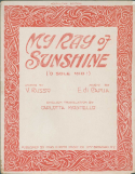 My Ray Of Sunshine, E. Di Capua, 1916