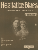 Hesitation Blues version 1, Scott Middleton; Billy Smythe, 1915
