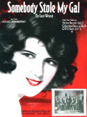 Somebody Stole My Gal, Leo Wood, 1918