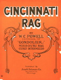 Cincinnati Rag, William Conrad Polla (a.k.a. W. C. Powell or C. Seymour), 1909