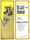 Blaze Of Honor, Harry J. Lincoln, 1915