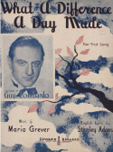 What A Difference A Day Made version 1, Maria Grever, 1934