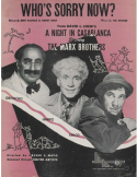 Who's Sorry Now? version 1 (4/4 time), Ted Snyder, 1923