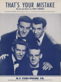 That's Your Mistake, Rudy Toombs, 1955