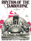 Rhythm Of The Tambourine, Dave Franklin, 1929