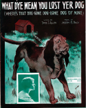 What D'Ye Mean You Lost Yer Dog, Joseph M. Daly, 1913