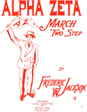 Alpha Zeta March, Frederic W. Jackson, 1906