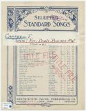 Shew! Fly Don't Bother Me, Frank Campbell, 1897
