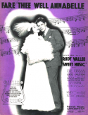 Fare Thee Well Annabelle version 1, Allie Wrubel, 1934