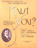 Must You?, Bert Brantford, 1903