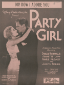 Oh How I Adore You, Harry Stoddard; Marcy Klauber, 1930