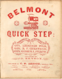 Belmont Quick Step, Jo Benson, 1861
