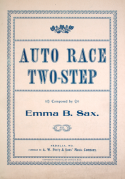 Auto Race, Emma B. Sax, 1908