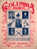 Columbia March, Martin Greenwald, 1901