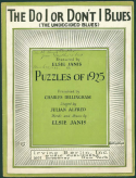 The Do I Or Don't I Blues (The Undecided Blues), Elsie Janis, 1925
