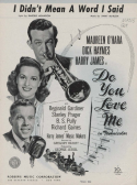 I Didn't Mean A Word I Said, Jimmy McHugh, 1945