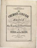 Firemen's Funeral March, Theod Von La Hache, 1854