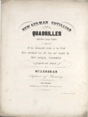 New Geman Cotillion Quadrilles, Wm J. Crerar